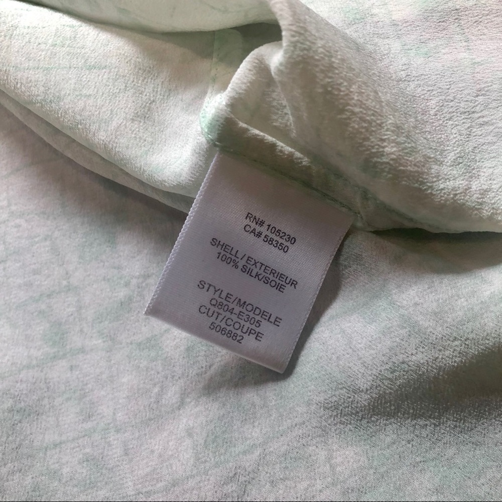 Equipment Riley Python Silk Top (Mint) - Picture 7 of 7